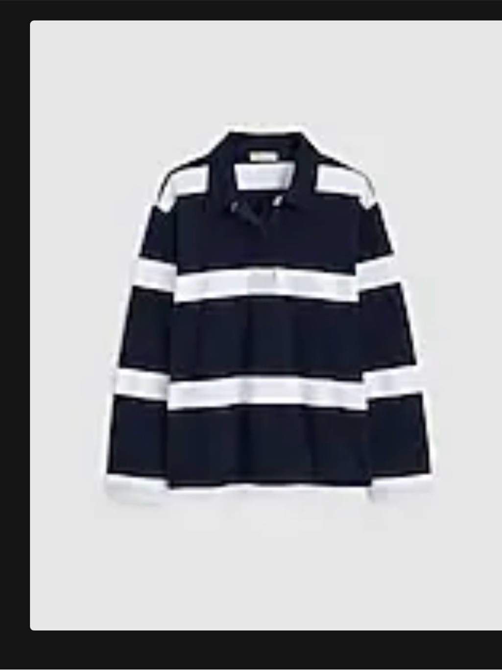 Women’s Madewell Medium Navy & White Striped Rugby Shirt